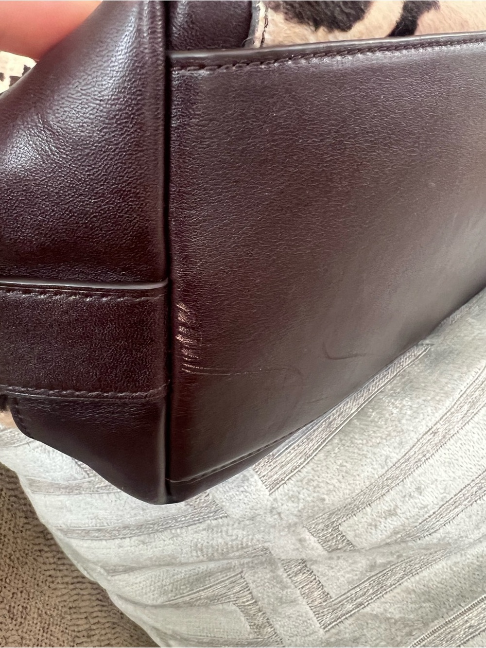 Coach Ocelot Haircalf Large Handbag 21167 - Picture 10 of 14